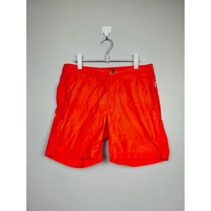 Onia Mens Calder Swim Trunks Orange Mesh Lined‎ Board Shorts Size 32